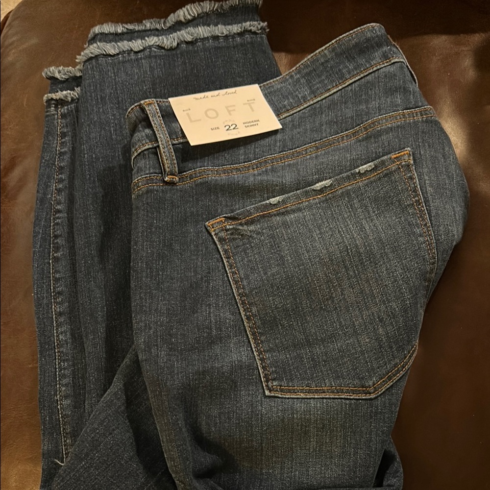 LOFT Dark Wash Denim Jeans